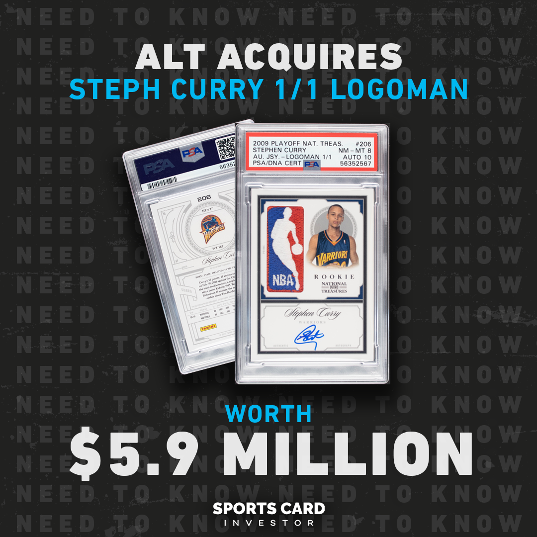 Alt Announces Record-setting Stephen Curry Rookie Card Buy - Boardroom