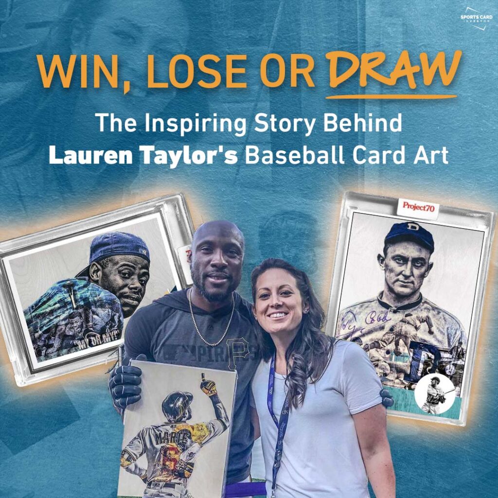 Lauren Taylor x Topps - Artist Autographed Mike Trout Base Card