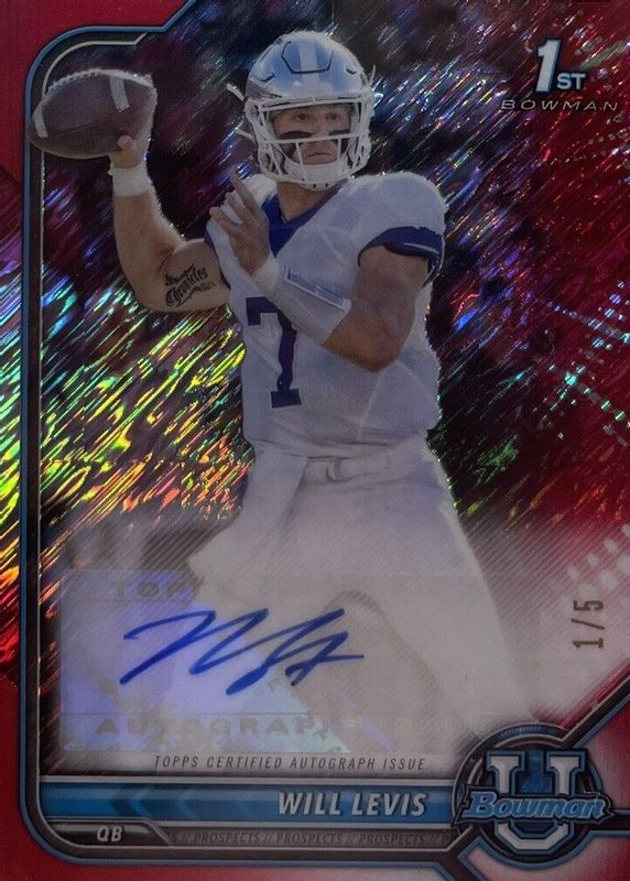 Top 10 Most Valuable 2021 Bowman University Football Sports Card