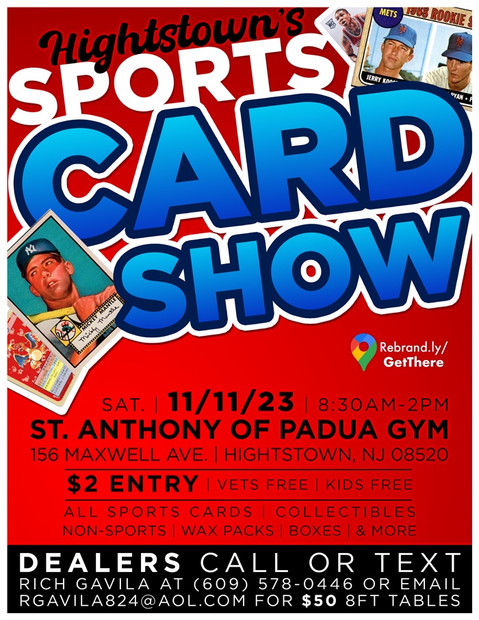 Hightstown Sports Card Show Sports Card Investor